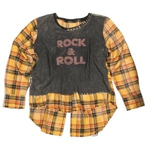 Rock & Roll T-shirt flannel